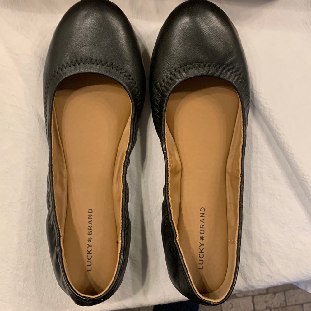Lucky Brand leather ballet flats size 8 medium eu 39